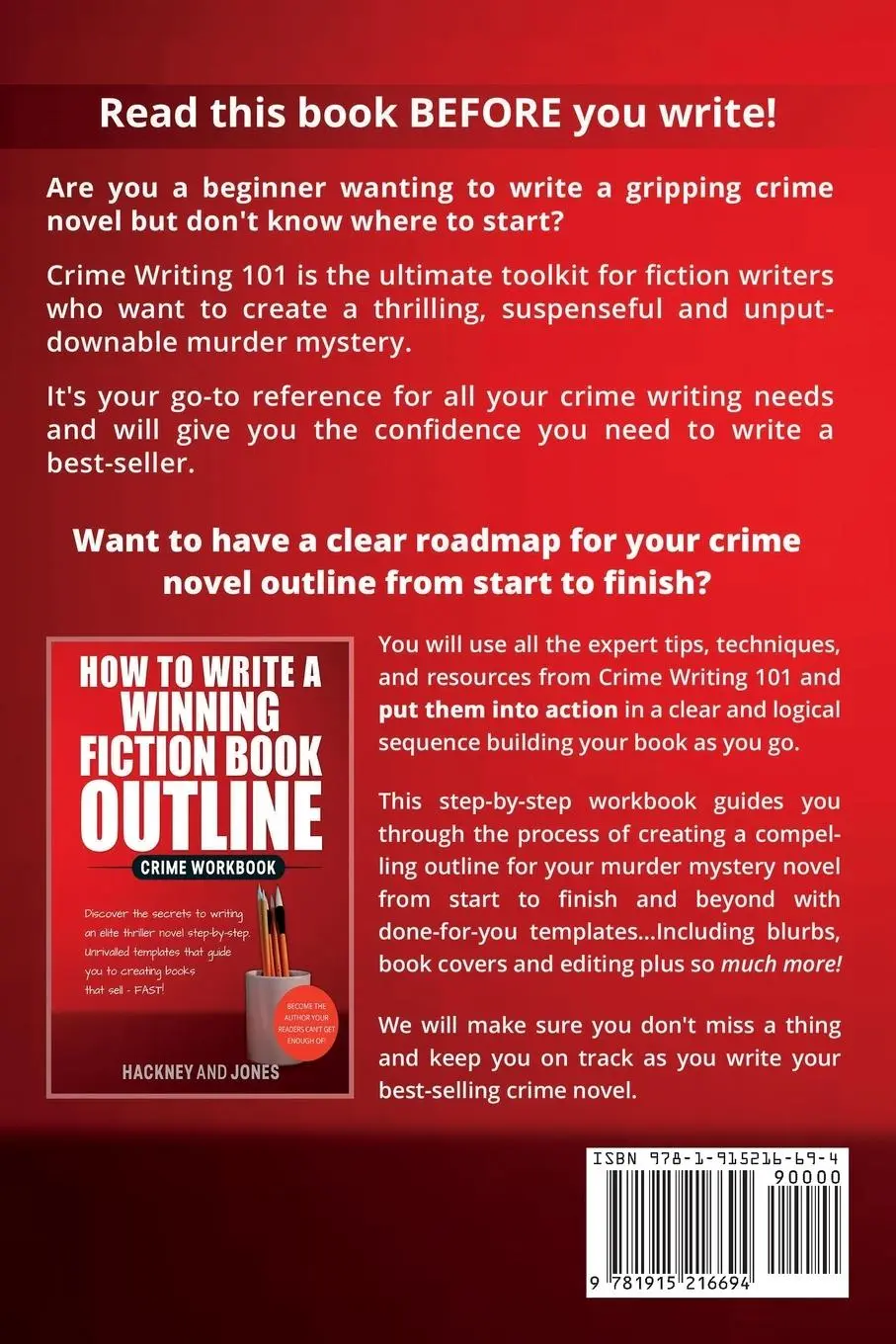 Rückseite: 9781915216694 | Crime Writing 101 | Hackney And Jones | Taschenbuch | Englisch | 2023