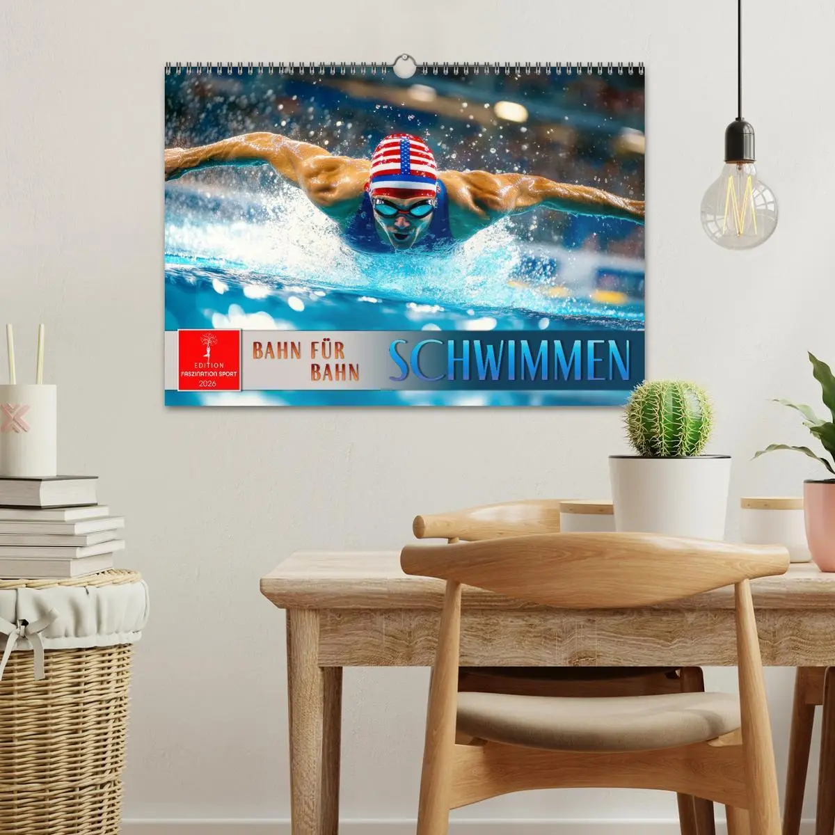 Bild: 9783457266694 | Schwimmen - Bahn für Bahn (Wandkalender 2026 DIN A3 quer), CALVENDO...