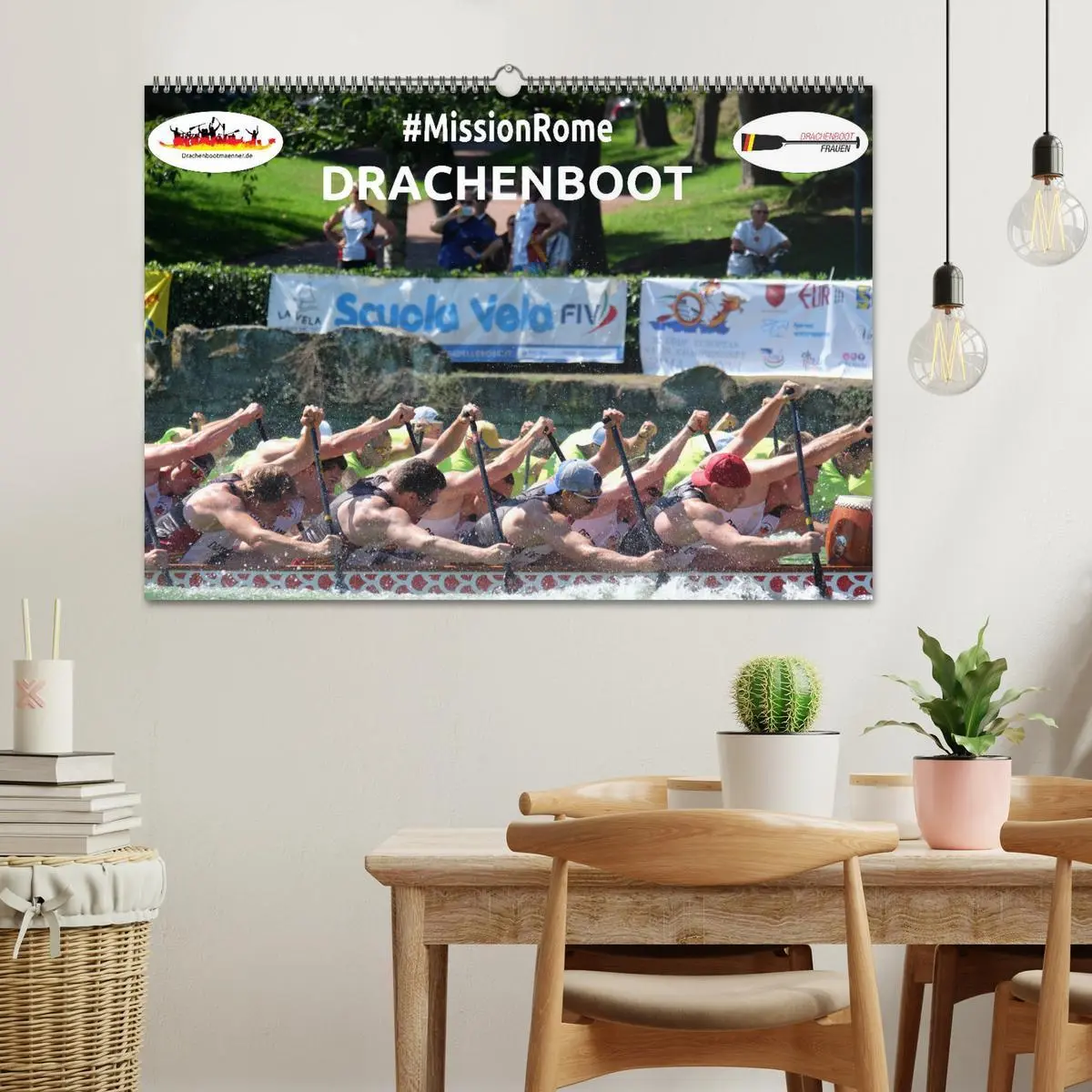 Bild: 9783457886694 | Drachenboot - MissionRome (Wandkalender 2026 DIN A2 quer), CALVENDO...