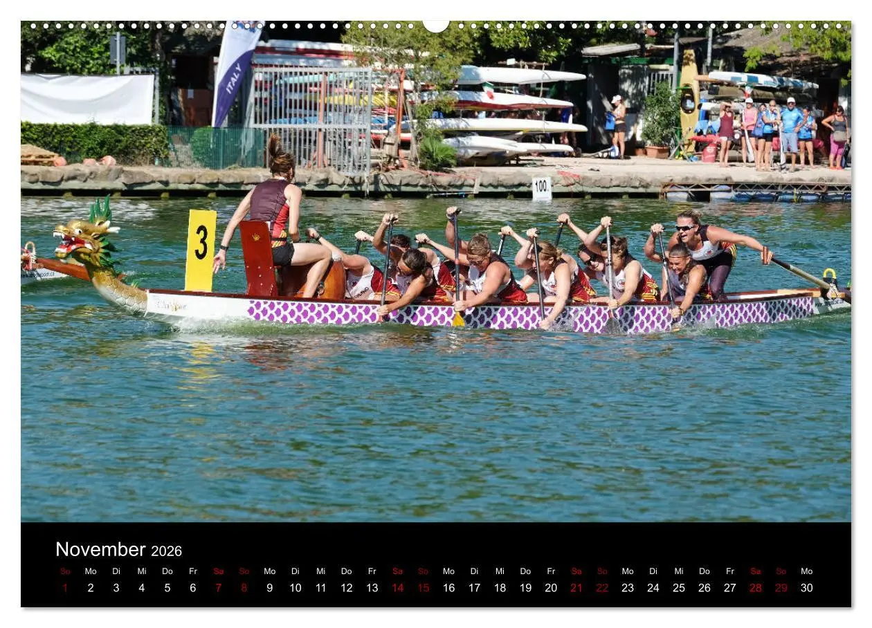 Bild: 9783457886694 | Drachenboot - MissionRome (Wandkalender 2026 DIN A2 quer), CALVENDO...