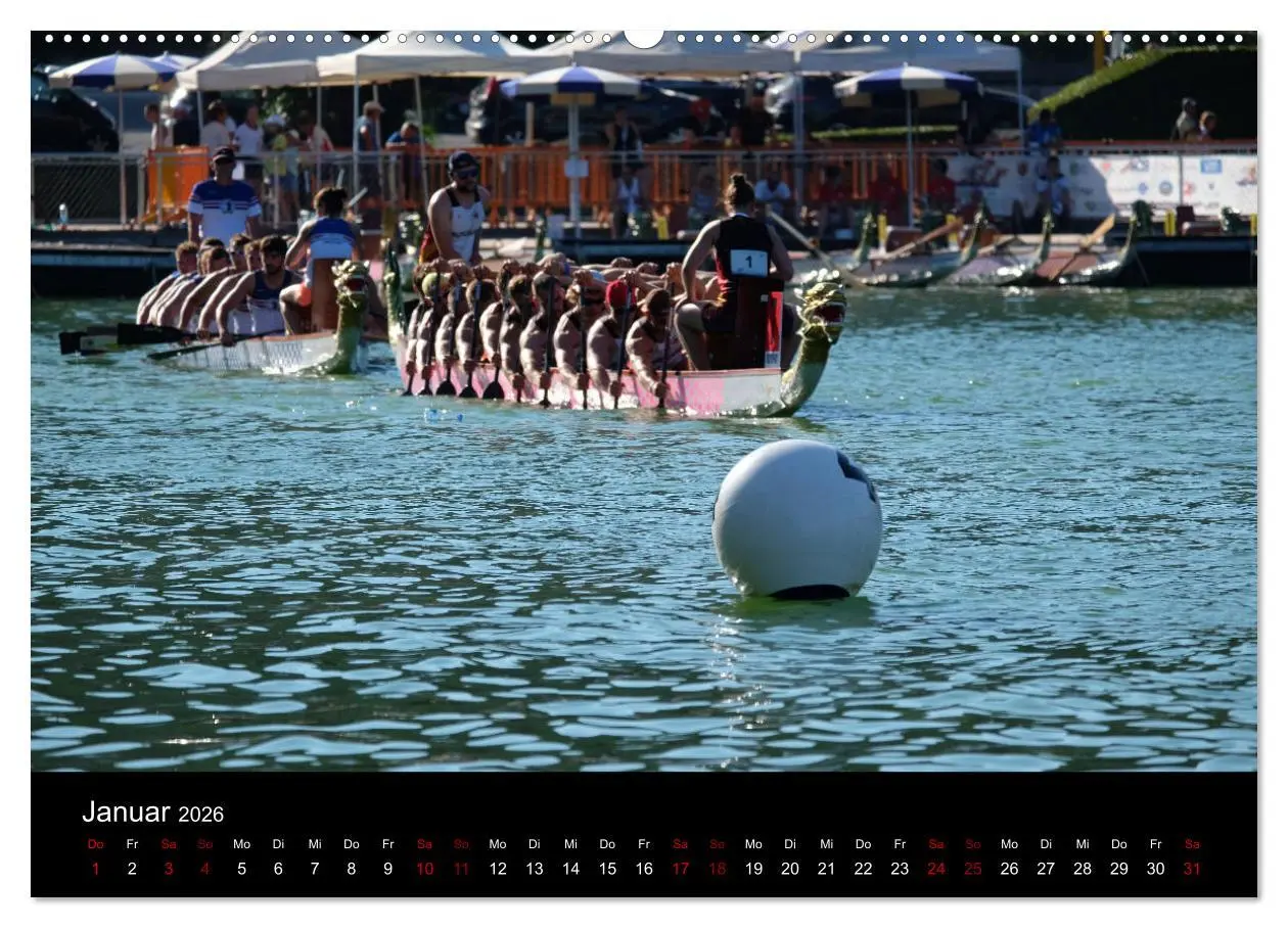 Bild: 9783457886694 | Drachenboot - MissionRome (Wandkalender 2026 DIN A2 quer), CALVENDO...