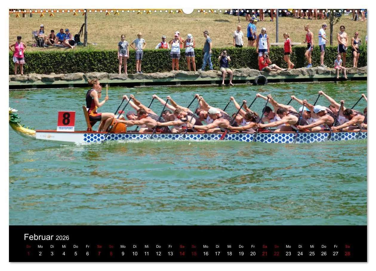 Bild: 9783457886694 | Drachenboot - MissionRome (Wandkalender 2026 DIN A2 quer), CALVENDO...