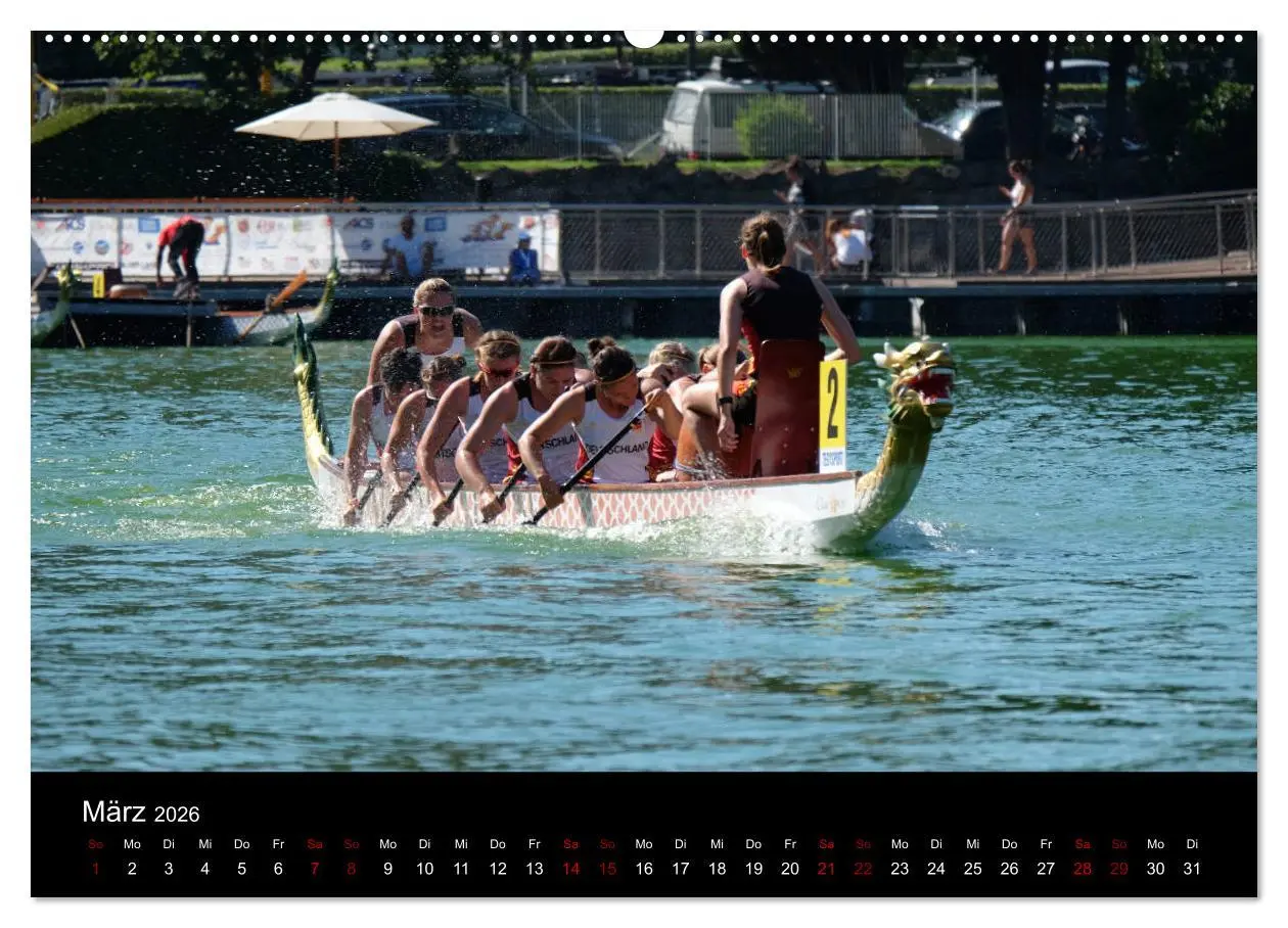 Bild: 9783457886694 | Drachenboot - MissionRome (Wandkalender 2026 DIN A2 quer), CALVENDO...