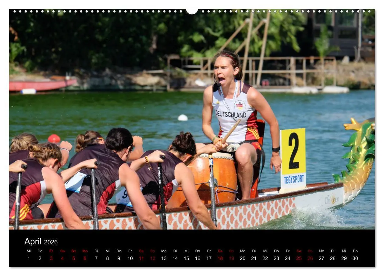 Bild: 9783457886694 | Drachenboot - MissionRome (Wandkalender 2026 DIN A2 quer), CALVENDO...
