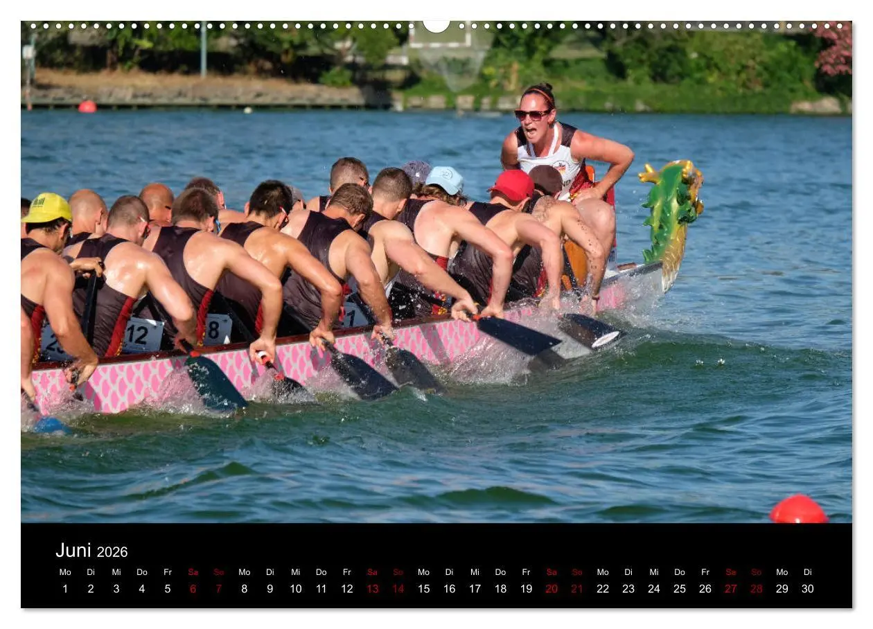 Bild: 9783457886694 | Drachenboot - MissionRome (Wandkalender 2026 DIN A2 quer), CALVENDO...