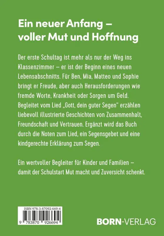 Bild: 9783870926694 | Gott geht mit! | Vier Freunde, ein Segenslied und das Abenteuer Schule