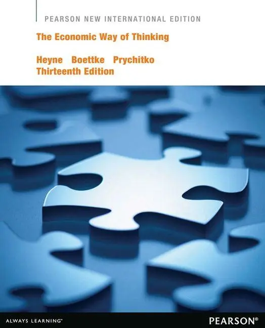 Cover: 9781292026794 | Economic Way of Thinking, The | Paul Heyne (u. a.) | Taschenbuch