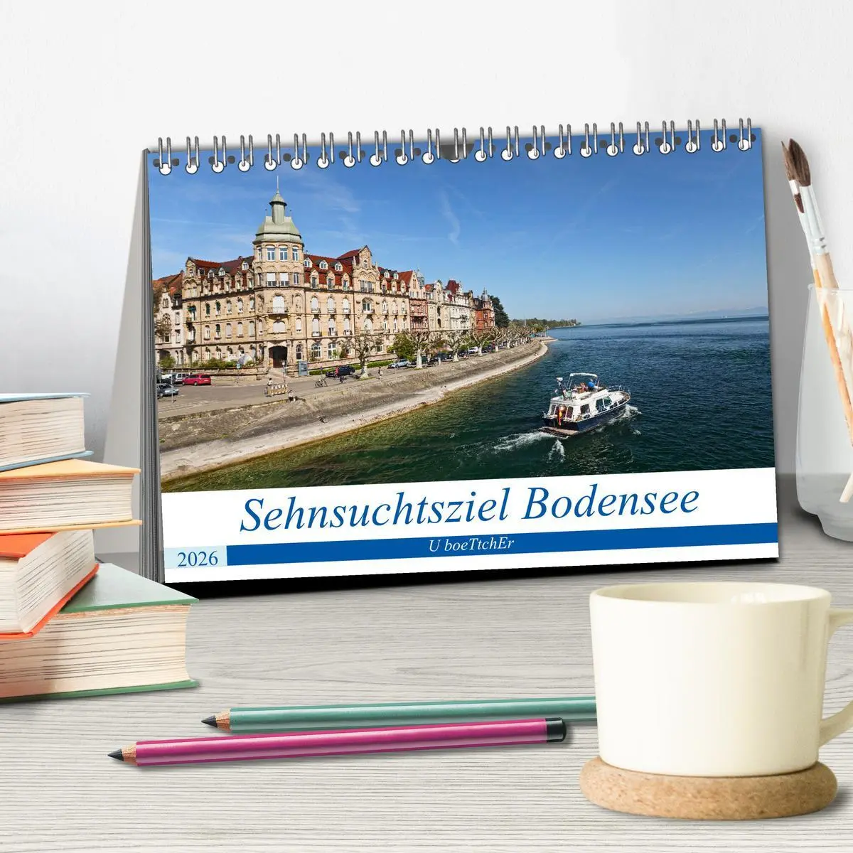 Bild: 9783457636794 | Sehnsuchtsziel Bodensee (Tischkalender 2026 DIN A5 quer), CALVENDO...