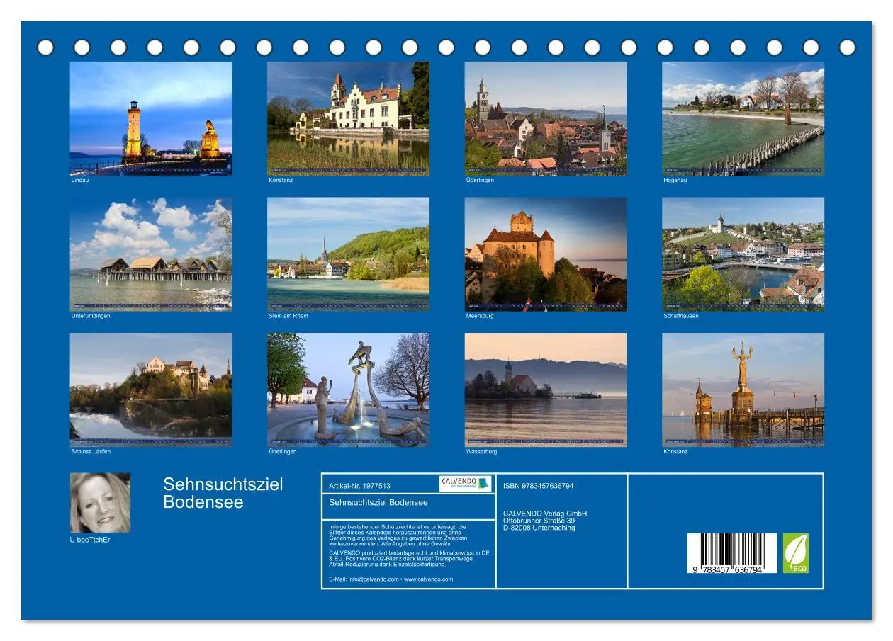 Bild: 9783457636794 | Sehnsuchtsziel Bodensee (Tischkalender 2026 DIN A5 quer), CALVENDO...