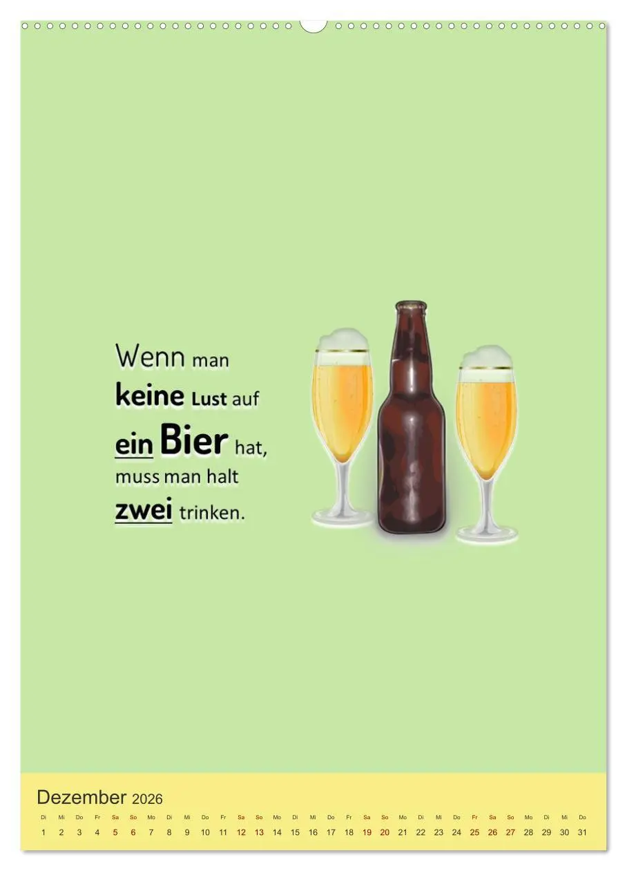 Bild: 9783516346794 | TRINKSPRÜCHE rund um Bier, Wein und Co. ... (Wandkalender 2026 DIN...
