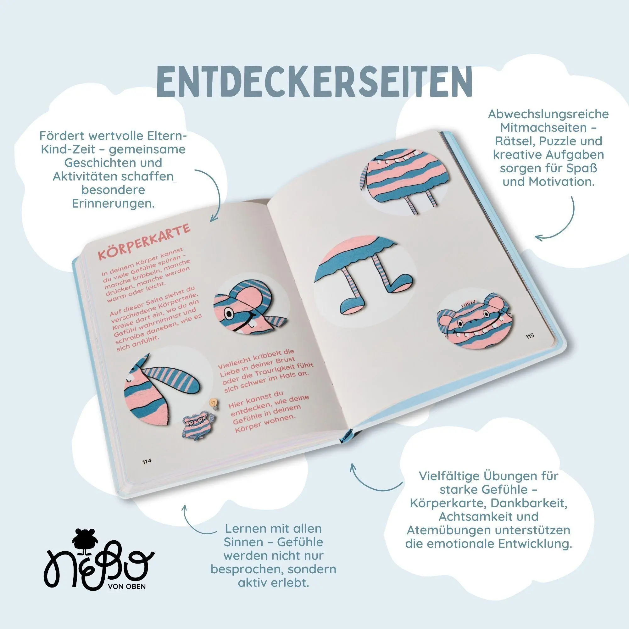 Bild: 9783690286794 | Das Kinderjournal mit NEBO von OBEN | Olesja Schalnich | Taschenbuch