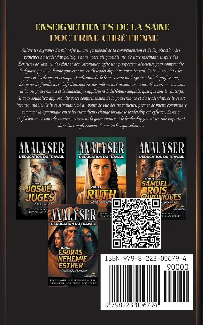 Rückseite: 9798223006794 | Analyser l'éducation du Travail dans Samuel, Rois et Chroniques | Buch