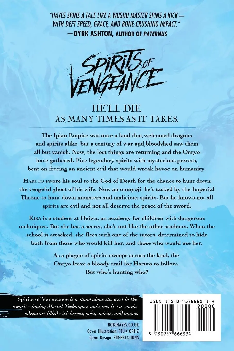 Rückseite: 9780957666894 | Spirits of Vengeance | Rob Hayes | Taschenbuch | Englisch | 2021
