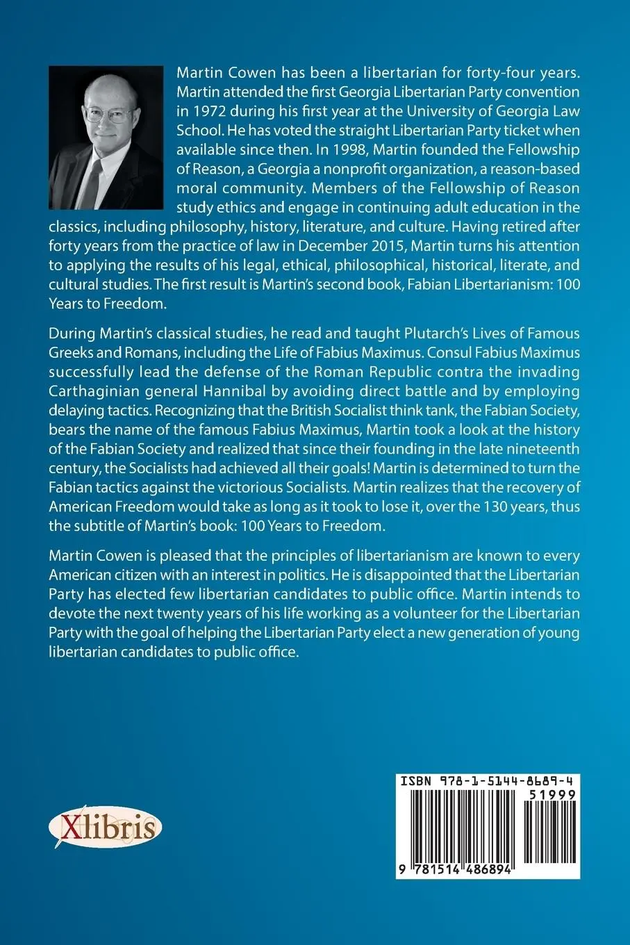 Rückseite: 9781514486894 | Fabian Libertarianism | 100 Years to Freedom | Martin Cowen | Buch