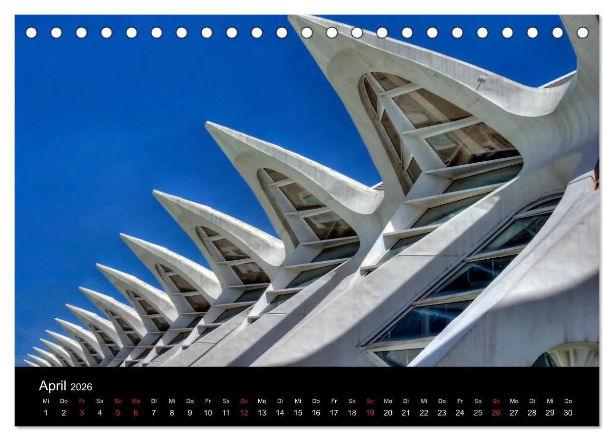 Bild: 9783516196894 | Moderne Architektur in Valencia (Tischkalender 2026 DIN A5 quer),...