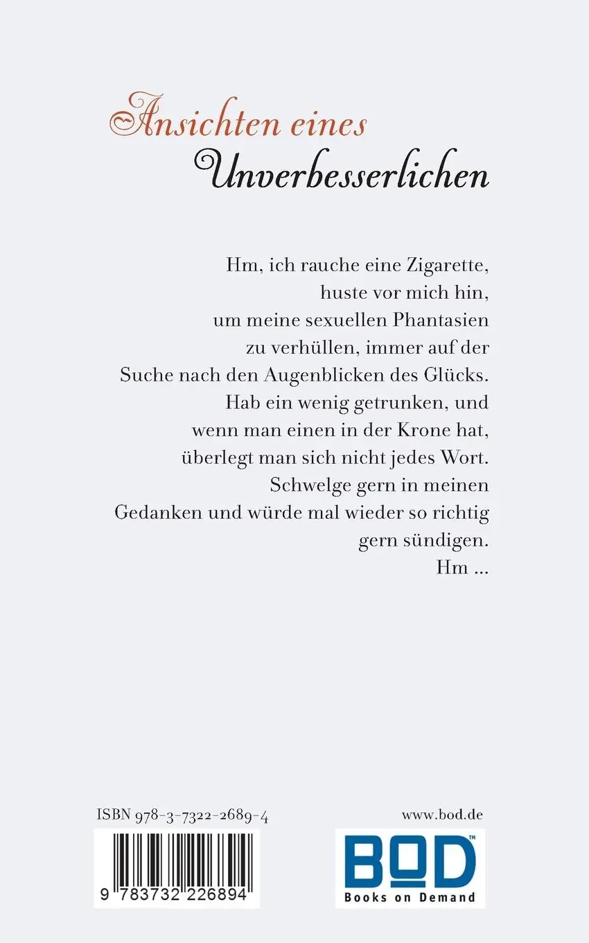 Rückseite: 9783732226894 | Ansichten eines Unverbesserlichen | Manfred Nemann | Taschenbuch