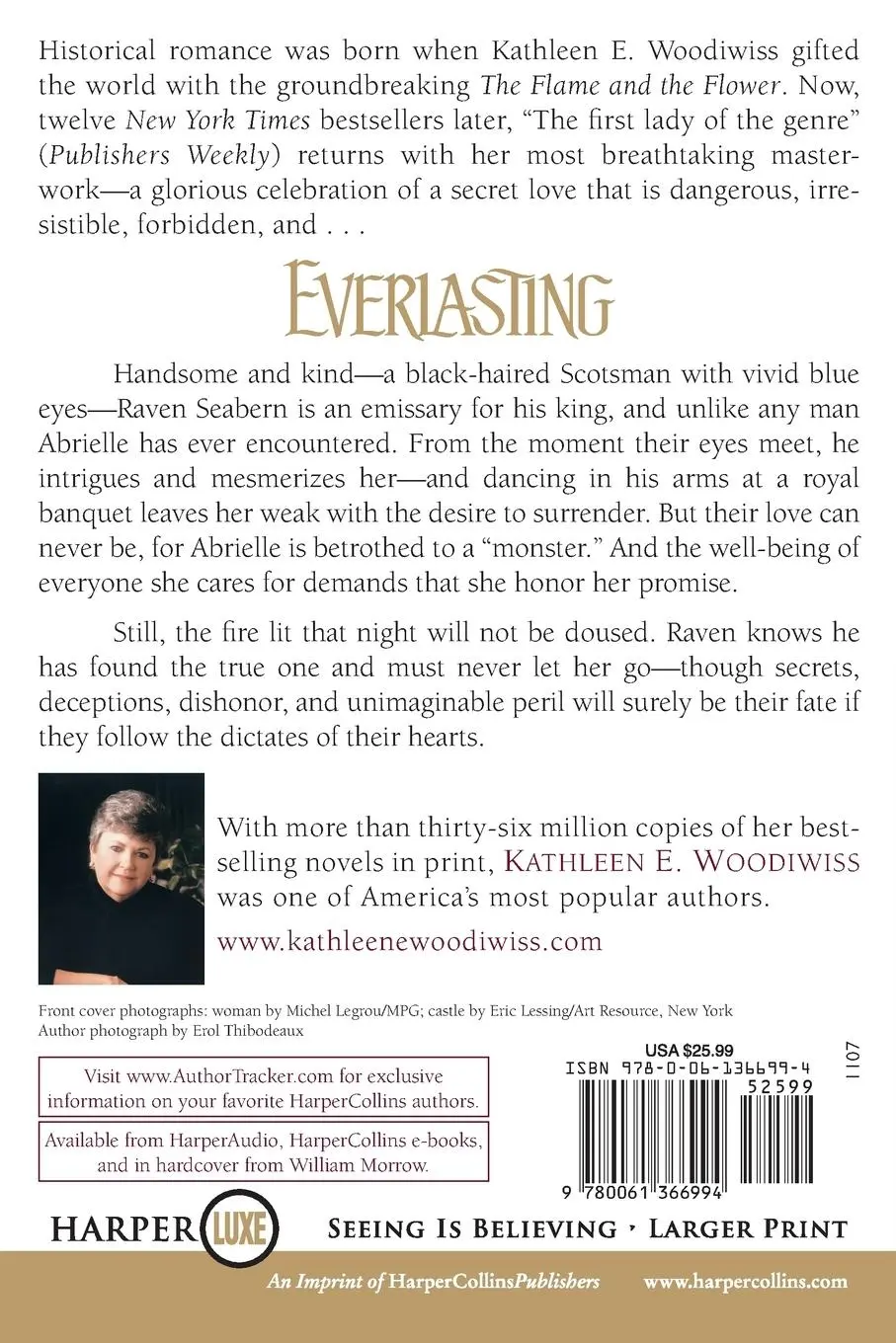 Rückseite: 9780061366994 | Everlasting | Kathleen E Woodiwiss | Taschenbuch | Englisch | 2007