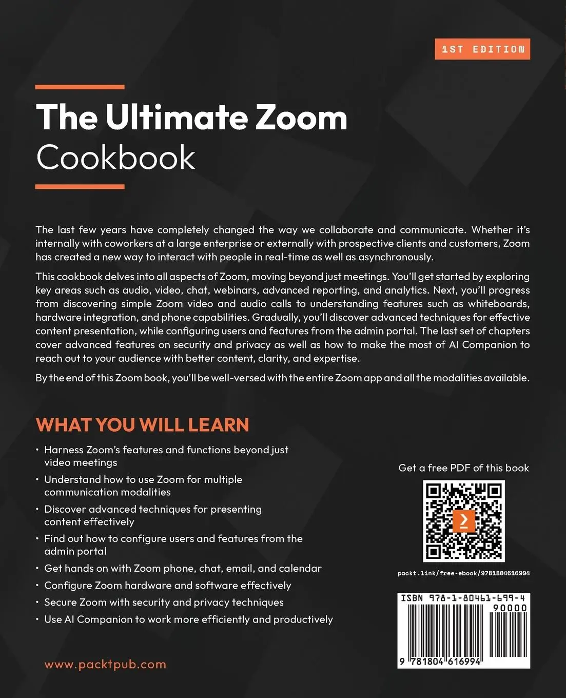 Rückseite: 9781804616994 | The Ultimate Zoom Cookbook | Patrick Kelley | Taschenbuch | Englisch