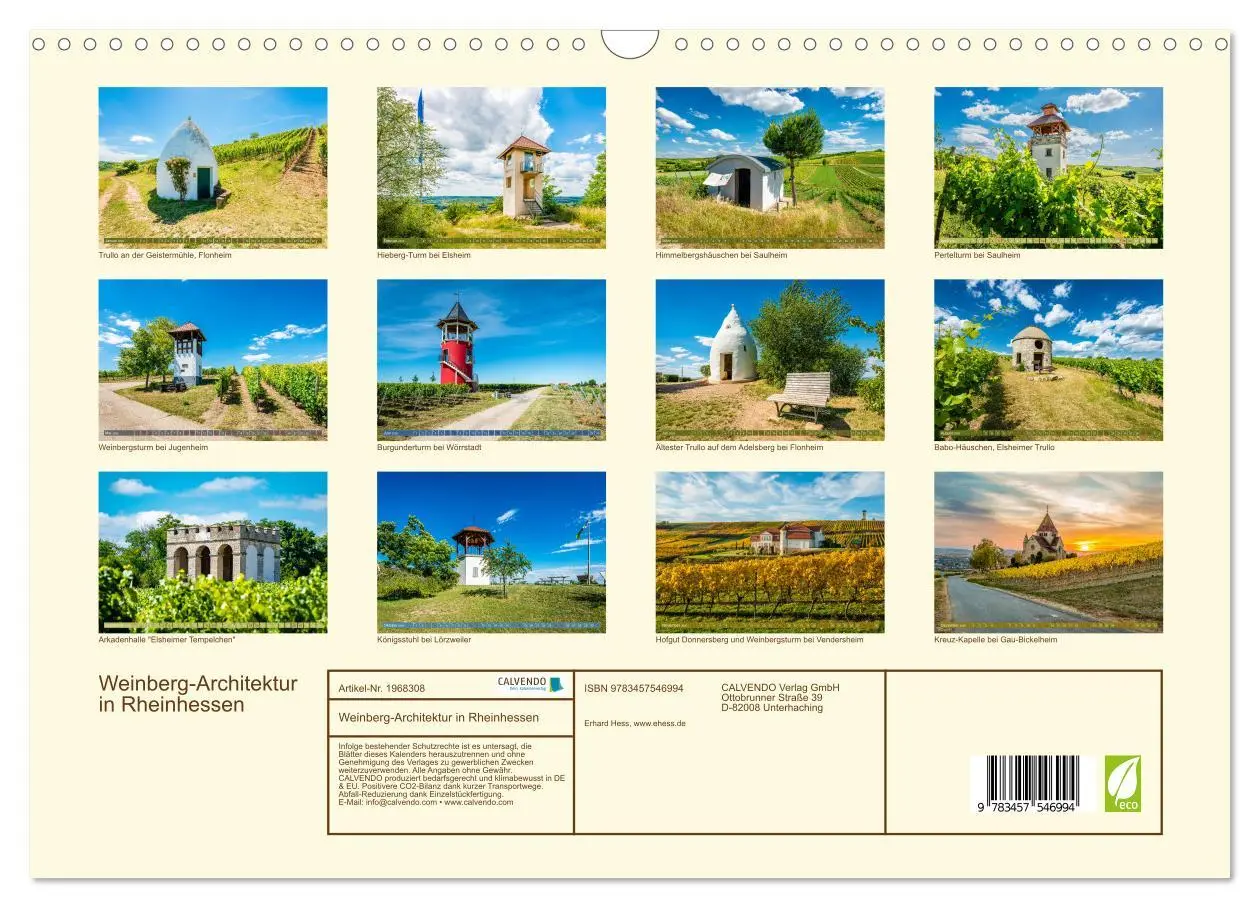 Bild: 9783457546994 | Weinberg-Architektur in Rheinhessen (Wandkalender 2026 DIN A3...