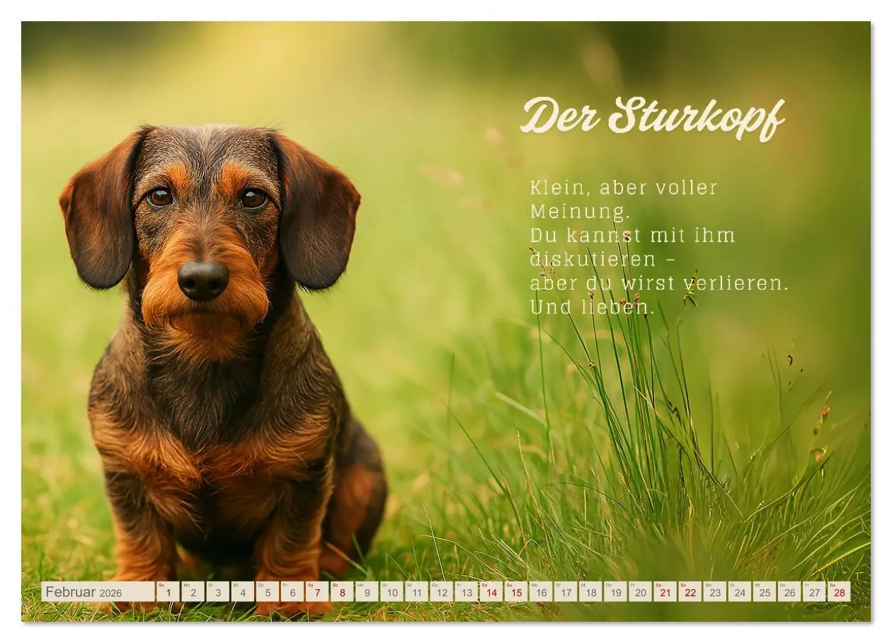 Bild: 9783516636994 | Hunde mit Charakter (Wandkalender 2026 DIN A2 quer), CALVENDO...