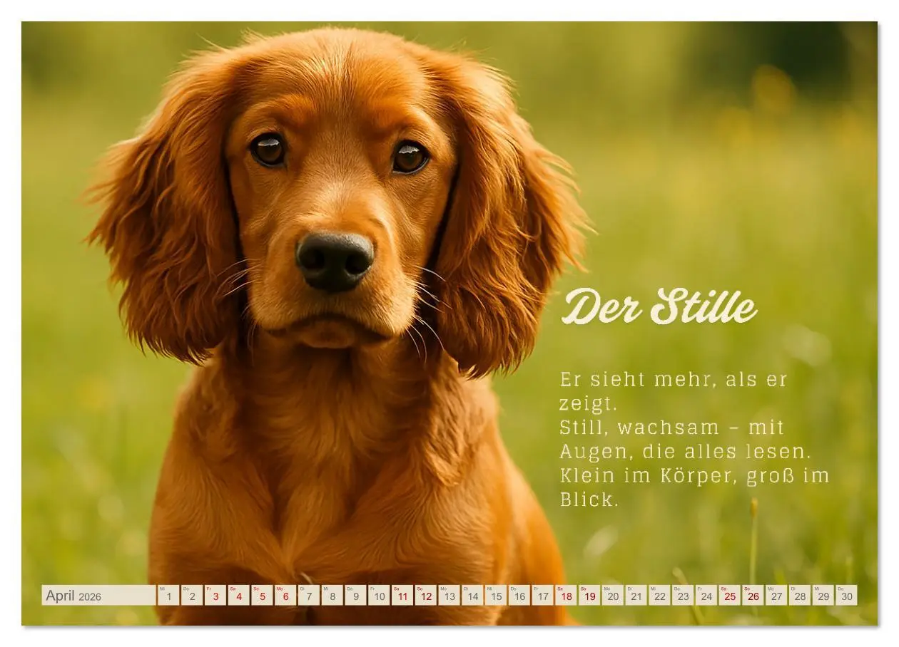 Bild: 9783516636994 | Hunde mit Charakter (Wandkalender 2026 DIN A2 quer), CALVENDO...