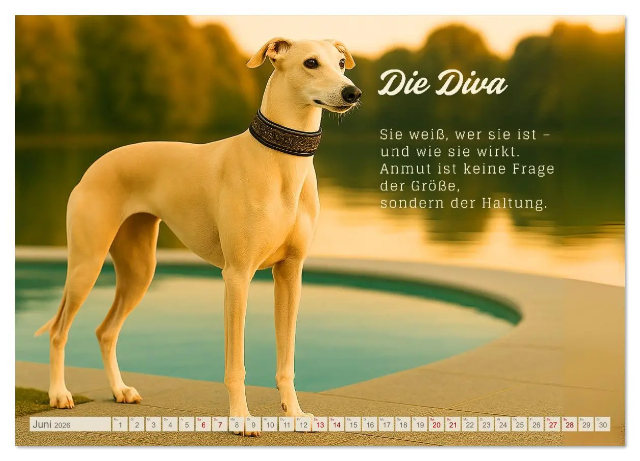 Bild: 9783516636994 | Hunde mit Charakter (Wandkalender 2026 DIN A2 quer), CALVENDO...