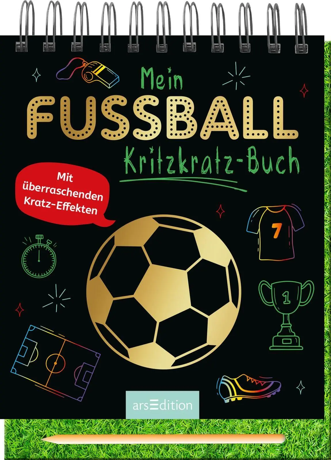 Cover: 9783845866994 | Mein Fußball-Kritzkratz-Buch | Mit überraschenden Kratz-Effekten