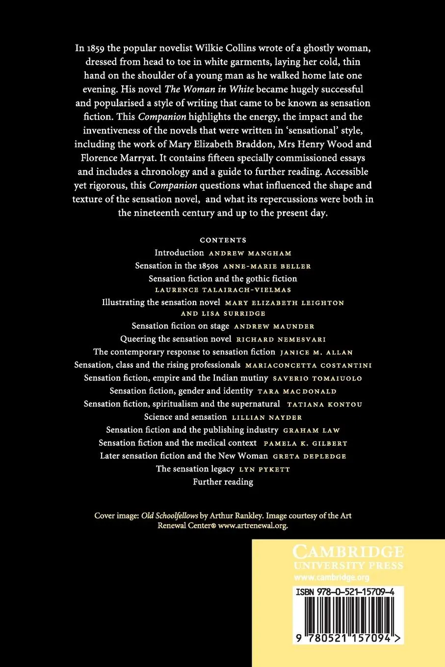 Rückseite: 9780521157094 | The Cambridge Companion to Sensation Fiction | Andrew Mangham | Buch