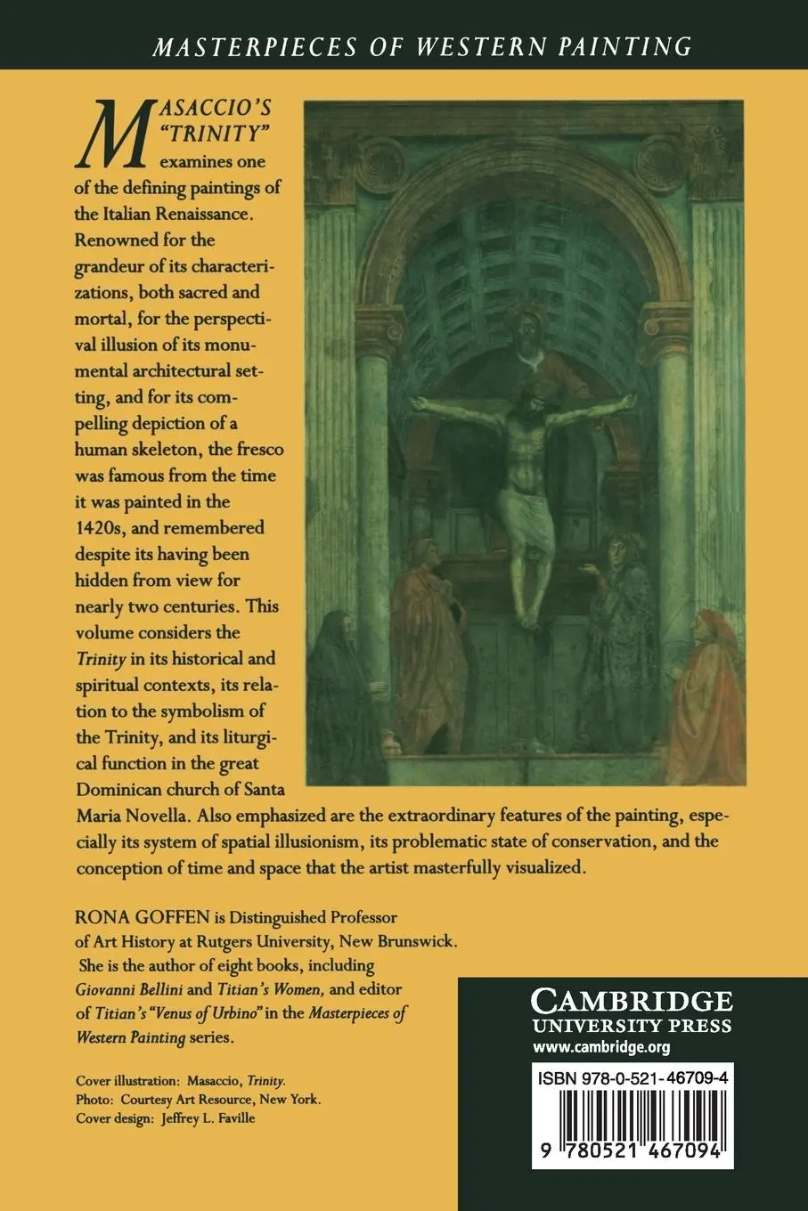 Rückseite: 9780521467094 | Masaccio's 'Trinity' | Rona Goffen | Taschenbuch | Englisch | 2010