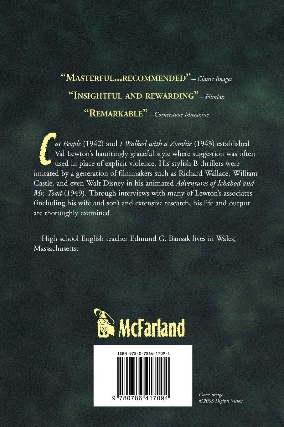 Rückseite: 9780786417094 | Fearing the Dark | The Val Lewton Career | Edmund G. Bansak | Buch