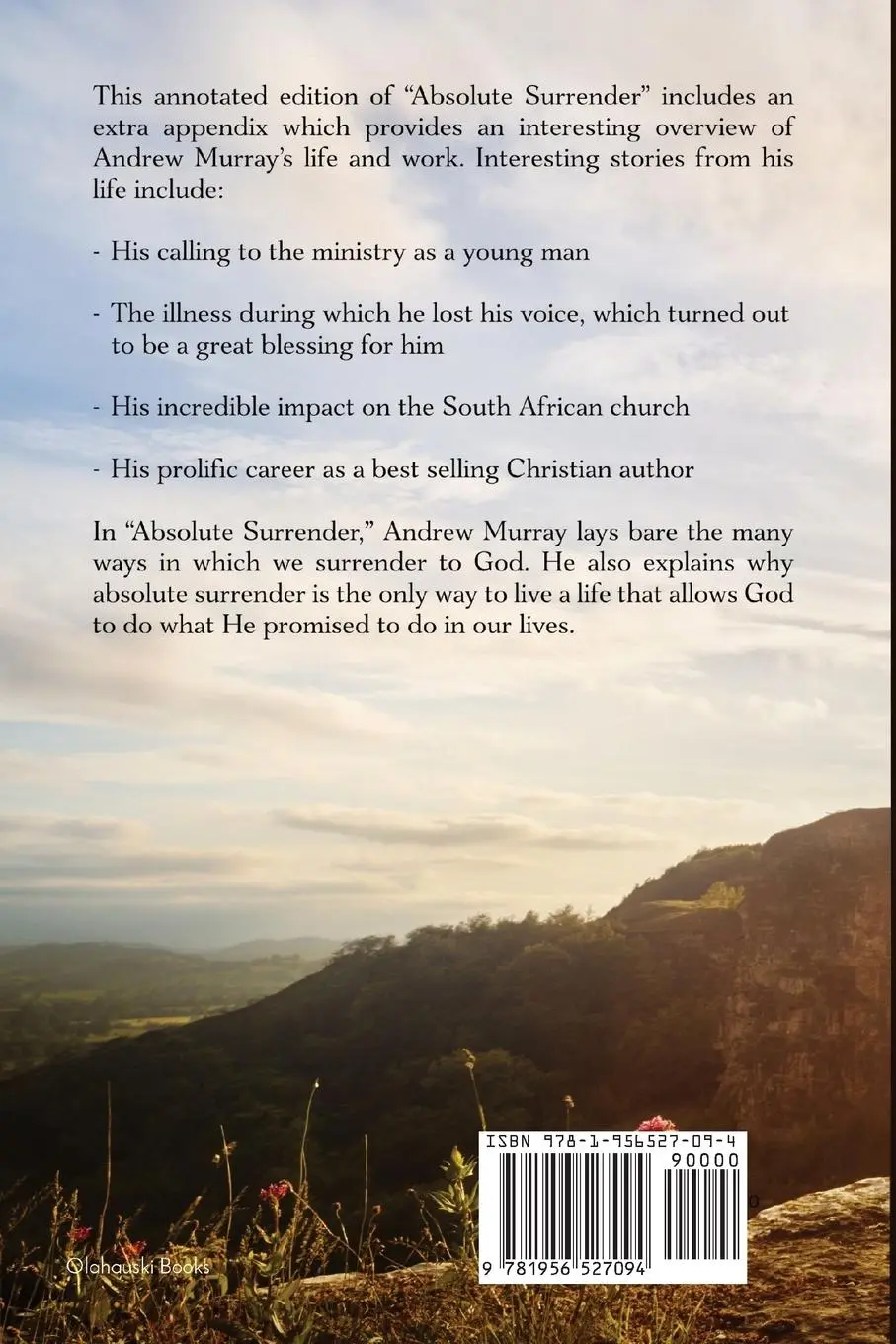 Rückseite: 9781956527094 | Absolute Surrender | Andrew Murray | Taschenbuch | Englisch | 2022