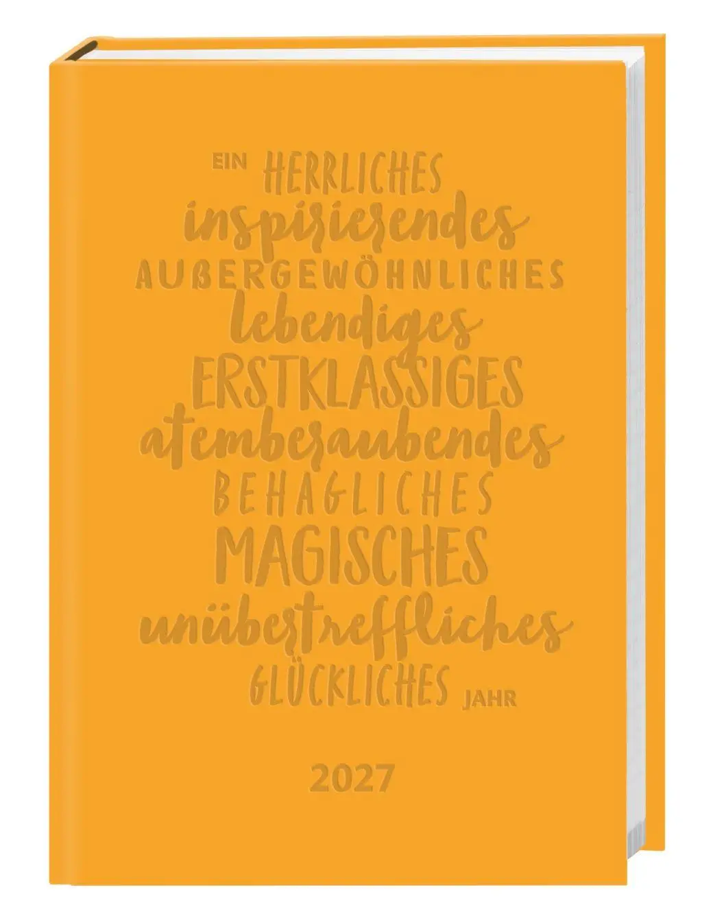 Cover: 9783756417094 | Kalenderbuch A6 gelb 2027 | Buch | Bürokalender Heye | 152 S. | 2027