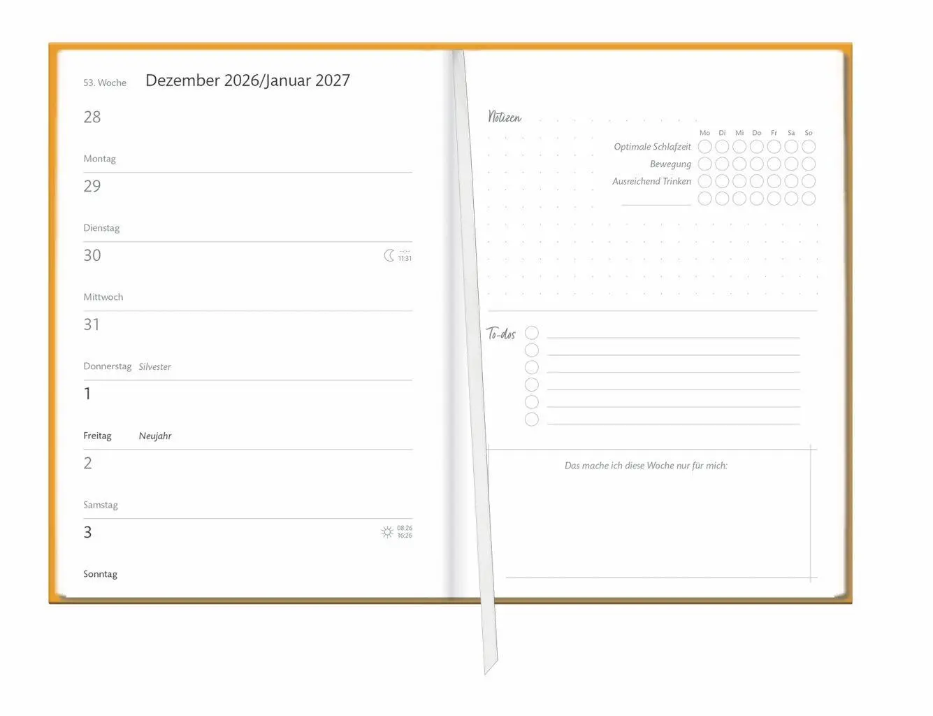 Bild: 9783756417094 | Kalenderbuch A6 gelb 2027 | Buch | Bürokalender Heye | 152 S. | 2027
