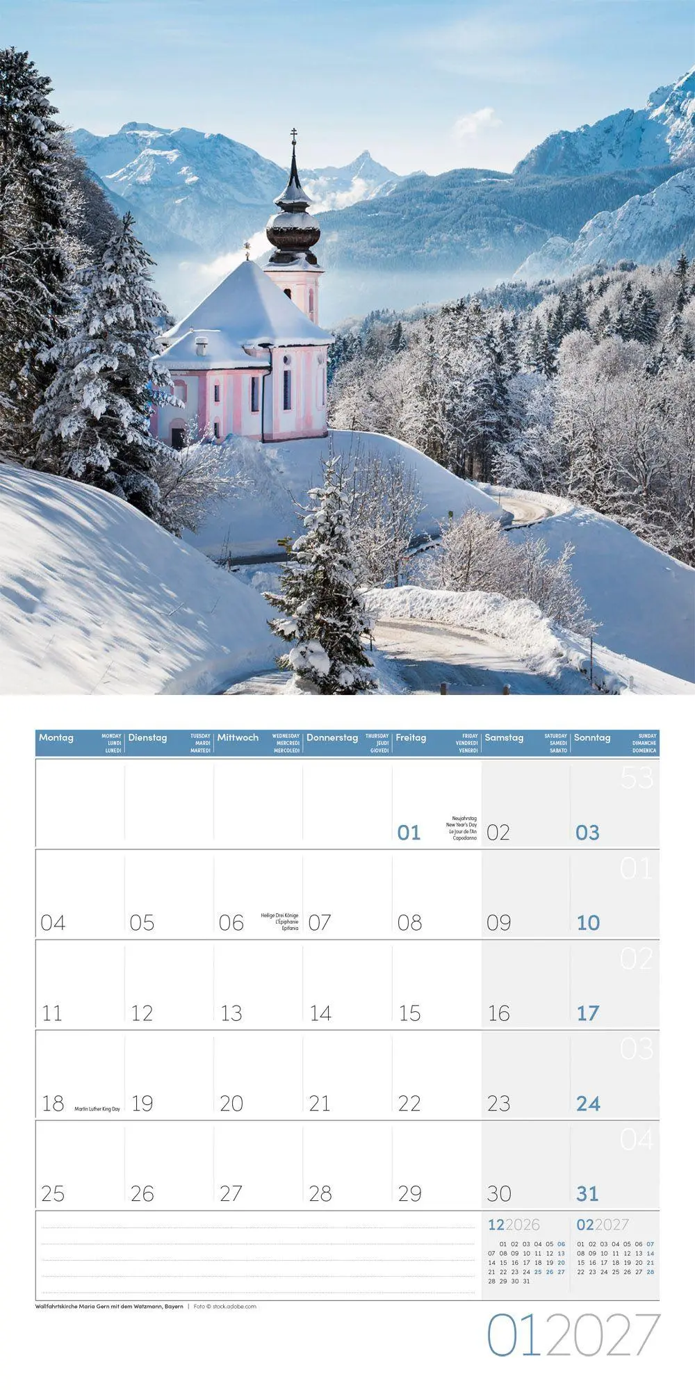 Bild: 9783838447094 | Deutschland Kalender 2027 - 30x30 - Art12 | Ackermann Kunstverlag GmbH