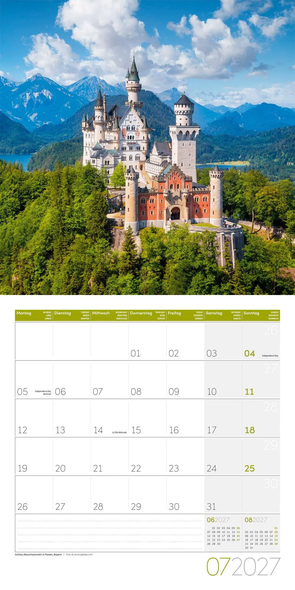 Bild: 9783838447094 | Deutschland Kalender 2027 - 30x30 - Art12 | Ackermann Kunstverlag GmbH