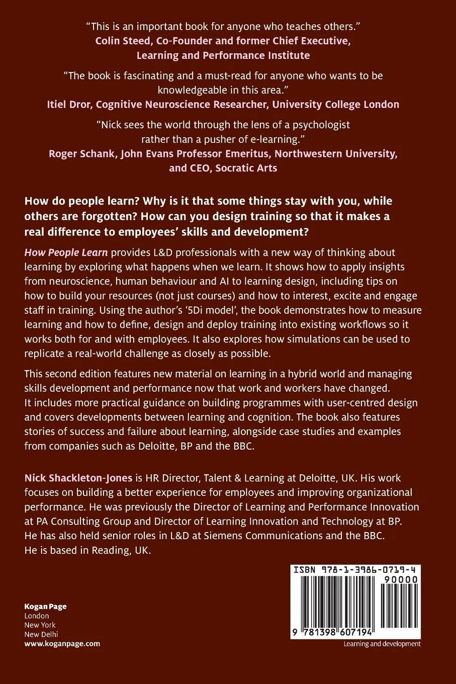 Rückseite: 9781398607194 | How People Learn | Nick Shackleton-Jones | Taschenbuch | Englisch