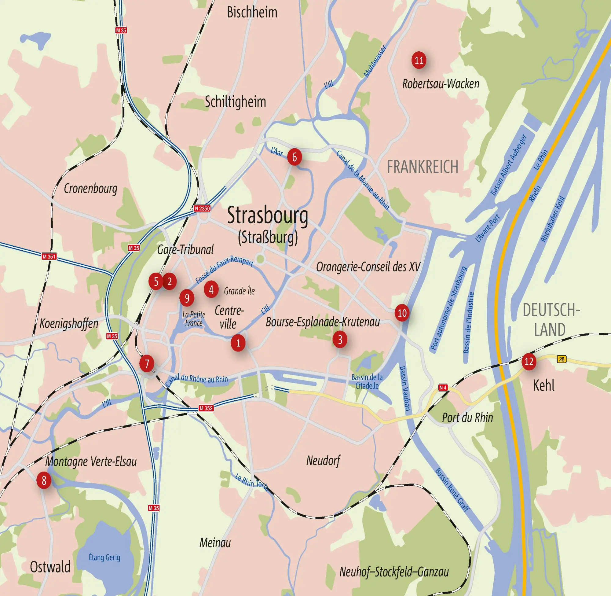 Bild: 9783770027194 | Zu Fuß durch Straßburg | 12 Spaziergänge | Anne Grießer | Taschenbuch