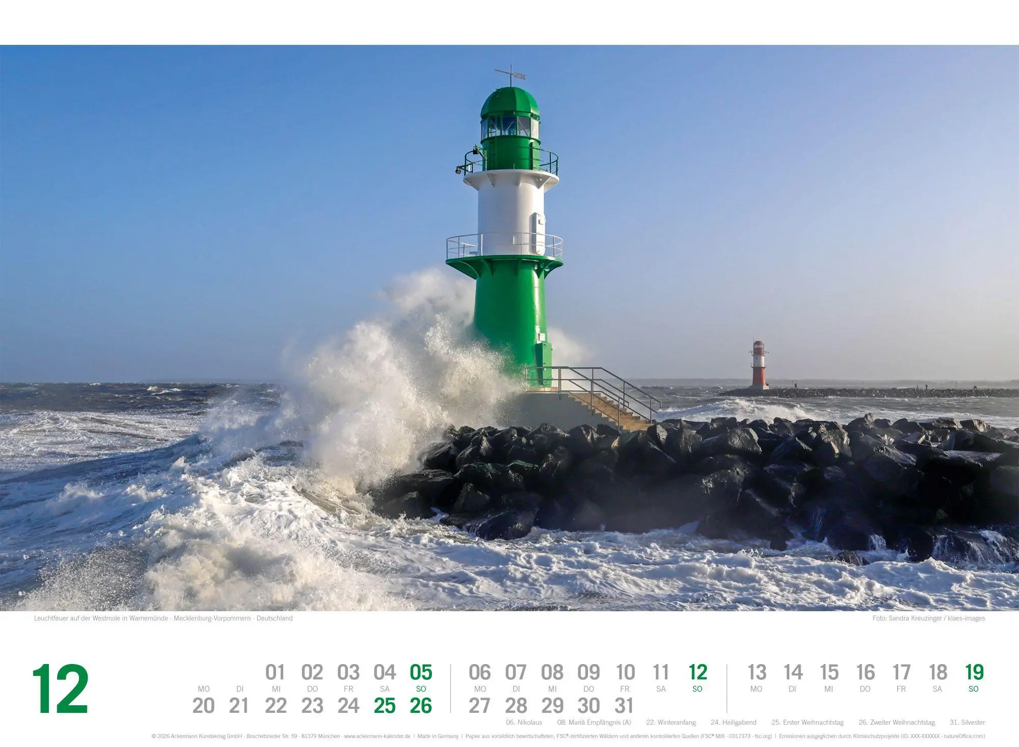 Bild: 9783838437194 | Ostsee ReiseLust Kalender 2027 von Flensburg bis nach Usedom | GmbH