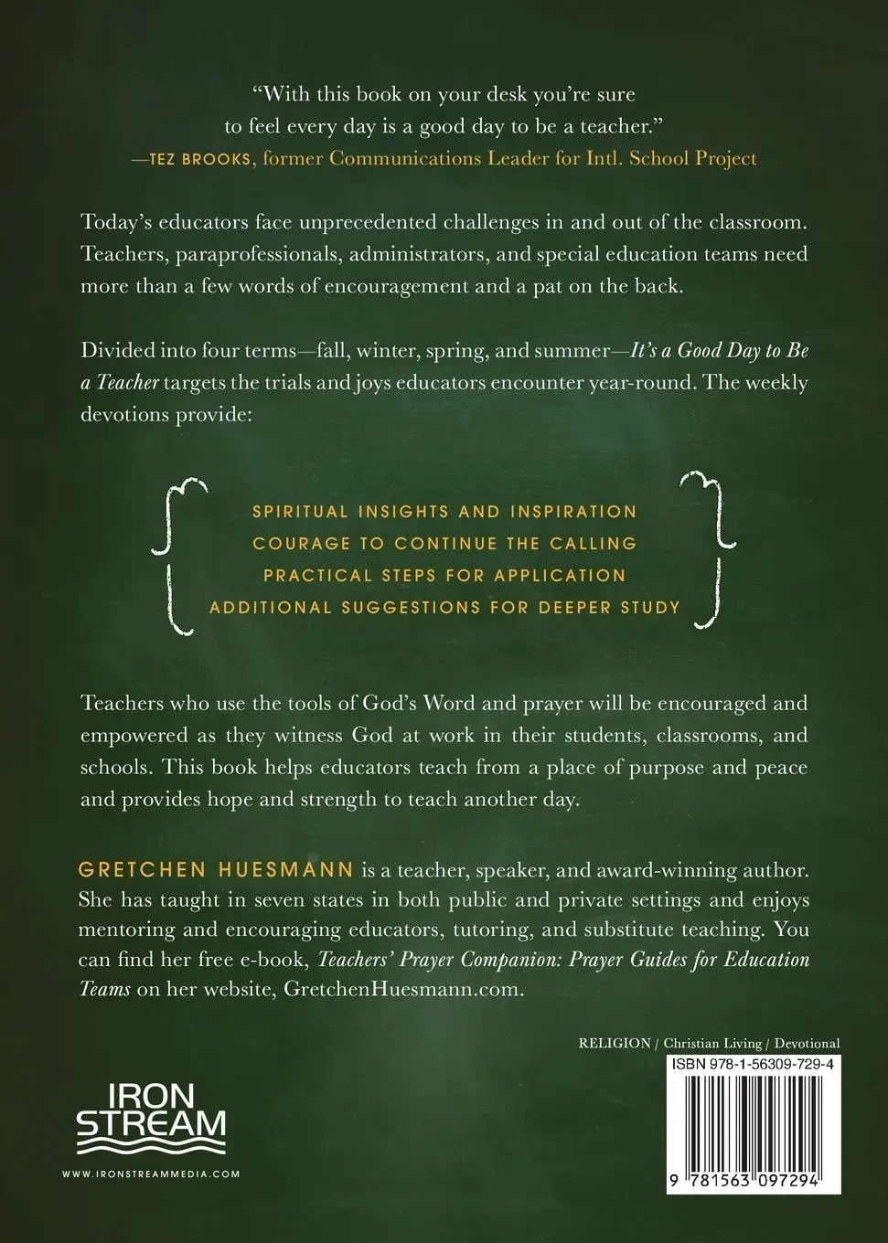 Rückseite: 9781563097294 | It's a Good Day to Be a Teacher | Gretchen Huesmann | Taschenbuch