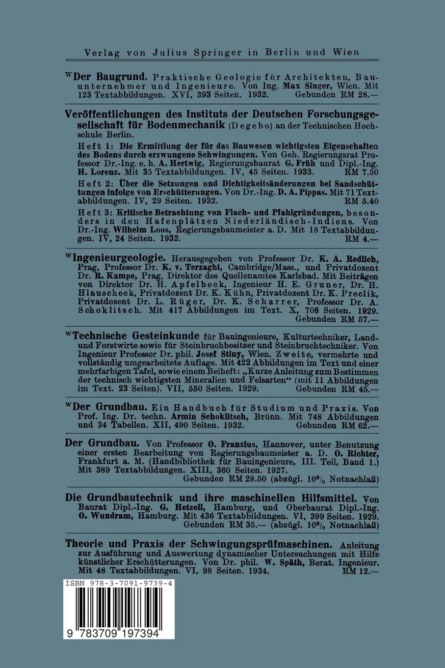 Rückseite: 9783709197394 | Druckverteilung im Baugrunde | Na Fröhlich | Taschenbuch | xii