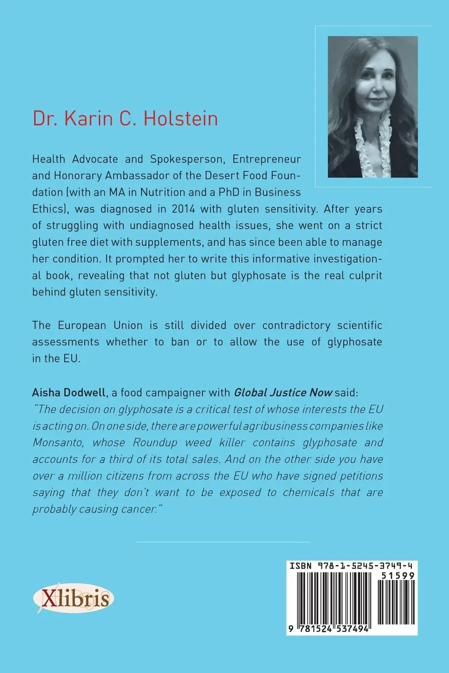 Rückseite: 9781524537494 | GLYPHOSATE, the Real Culprit behind Gluten Sensitivity | Holstein