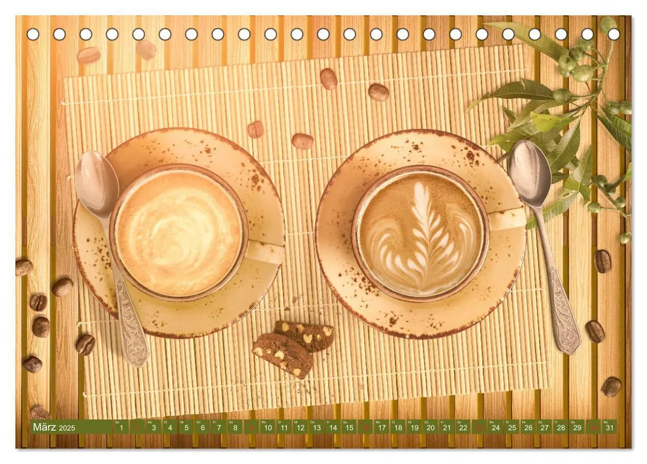 Bild: 9783435307494 | Auf einen Kaffee? (Tischkalender 2025 DIN A5 quer), CALVENDO...