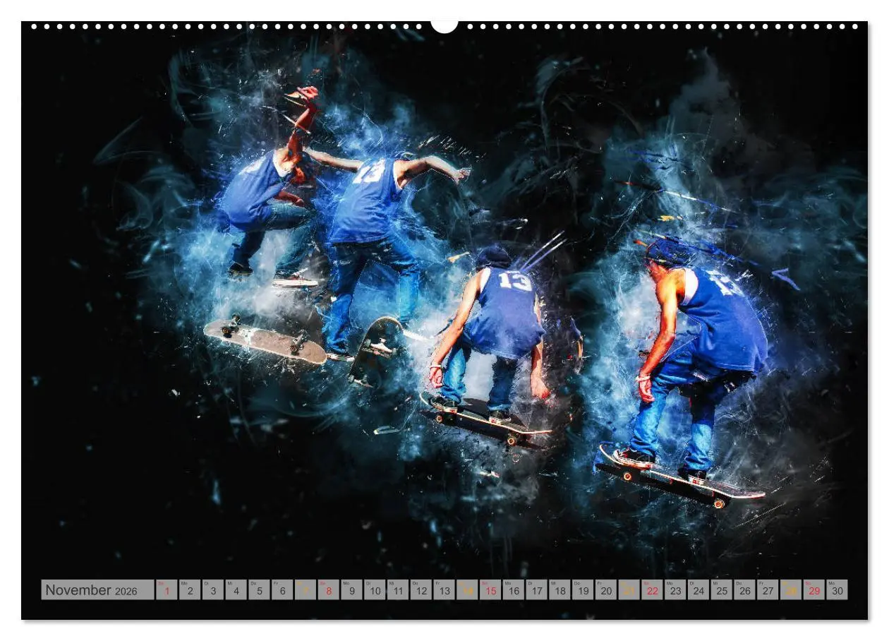 Bild: 9783457877494 | Skateboarding - extrem cool (Wandkalender 2026 DIN A2 quer),...