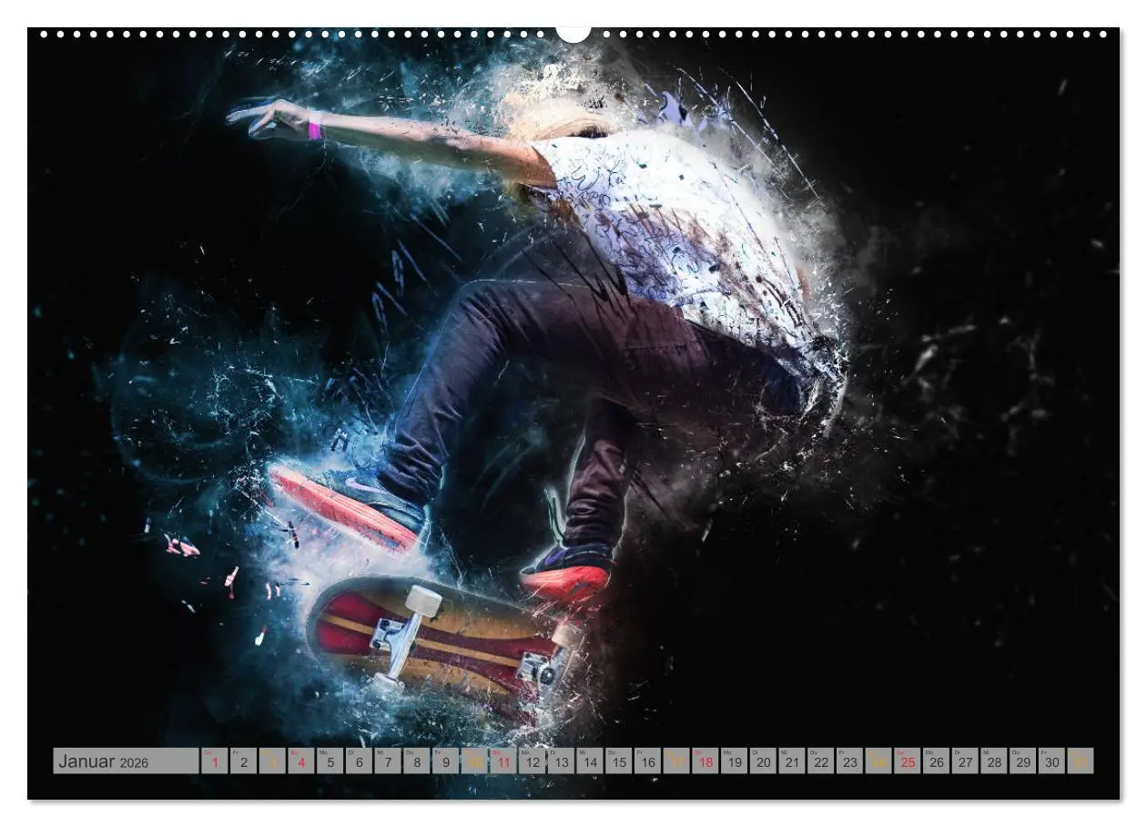 Bild: 9783457877494 | Skateboarding - extrem cool (Wandkalender 2026 DIN A2 quer),...