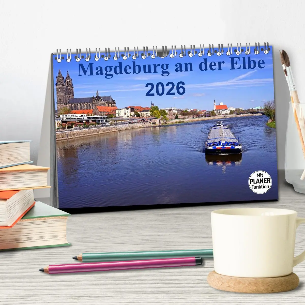 Bild: 9783457947494 | Magdeburg an der Elbe 2026 (Tischkalender 2026 DIN A5 quer),...