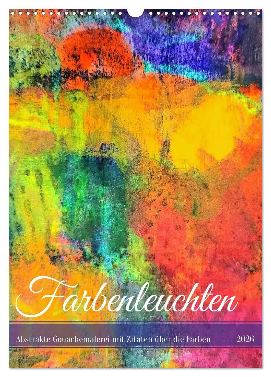 Cover: 9783516277494 | Farbenleuchten - Abstrakte Gouachemalerei mit Zitaten über die...