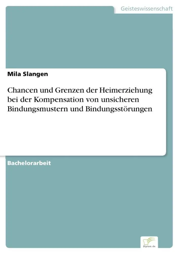 Cover: 9783961167494 | Chancen und Grenzen der Heimerziehung bei der Kompensation von...
