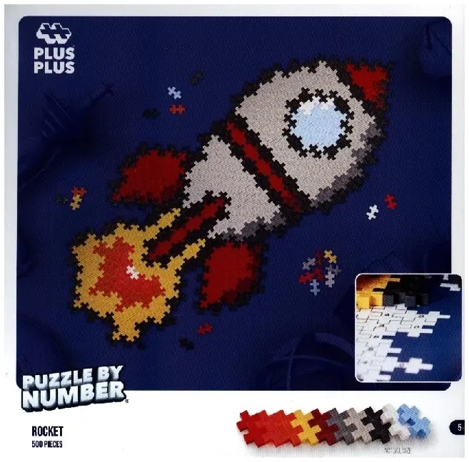 Cover: 5710409107594 | Plus Plus - 500 Kreativ Bausteine Puzzle Rakete | 9603930 | 2023