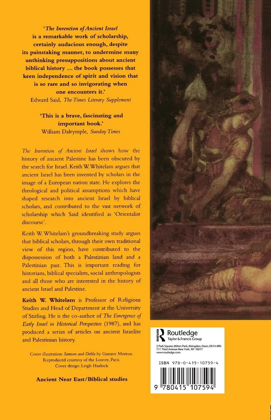 Rückseite: 9780415107594 | The Invention of Ancient Israel | The Silencing of Palestinian History
