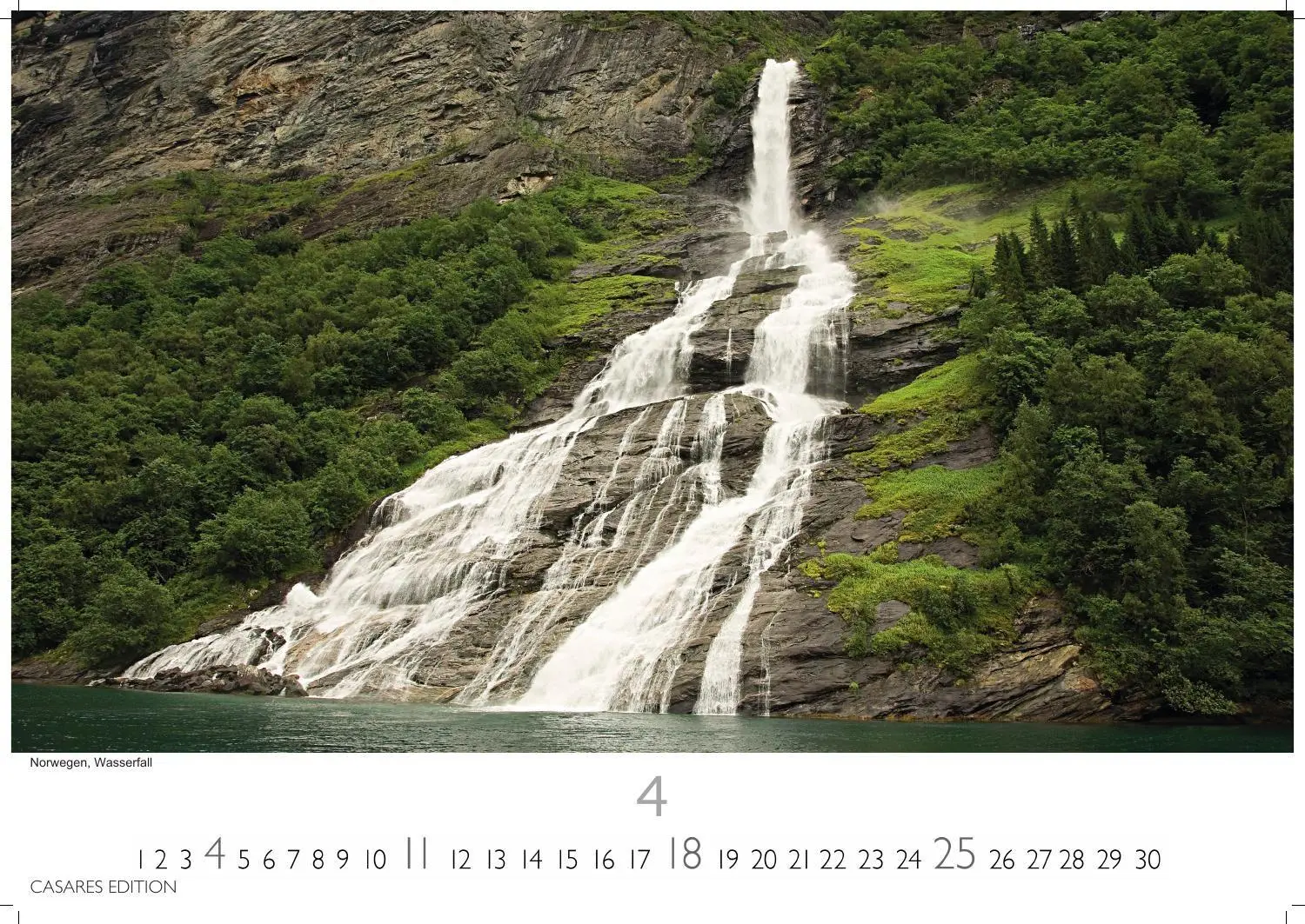 Bild: 9781835247594 | Wasserfälle Kalender 2027 - Wandkalender Fotokalender Naturkalender...